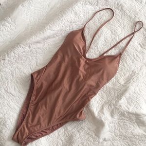 One Piece Copper Colored Bathingsuit